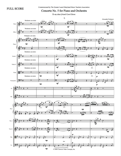 Piano Concerto No. 5 (Second Edition)