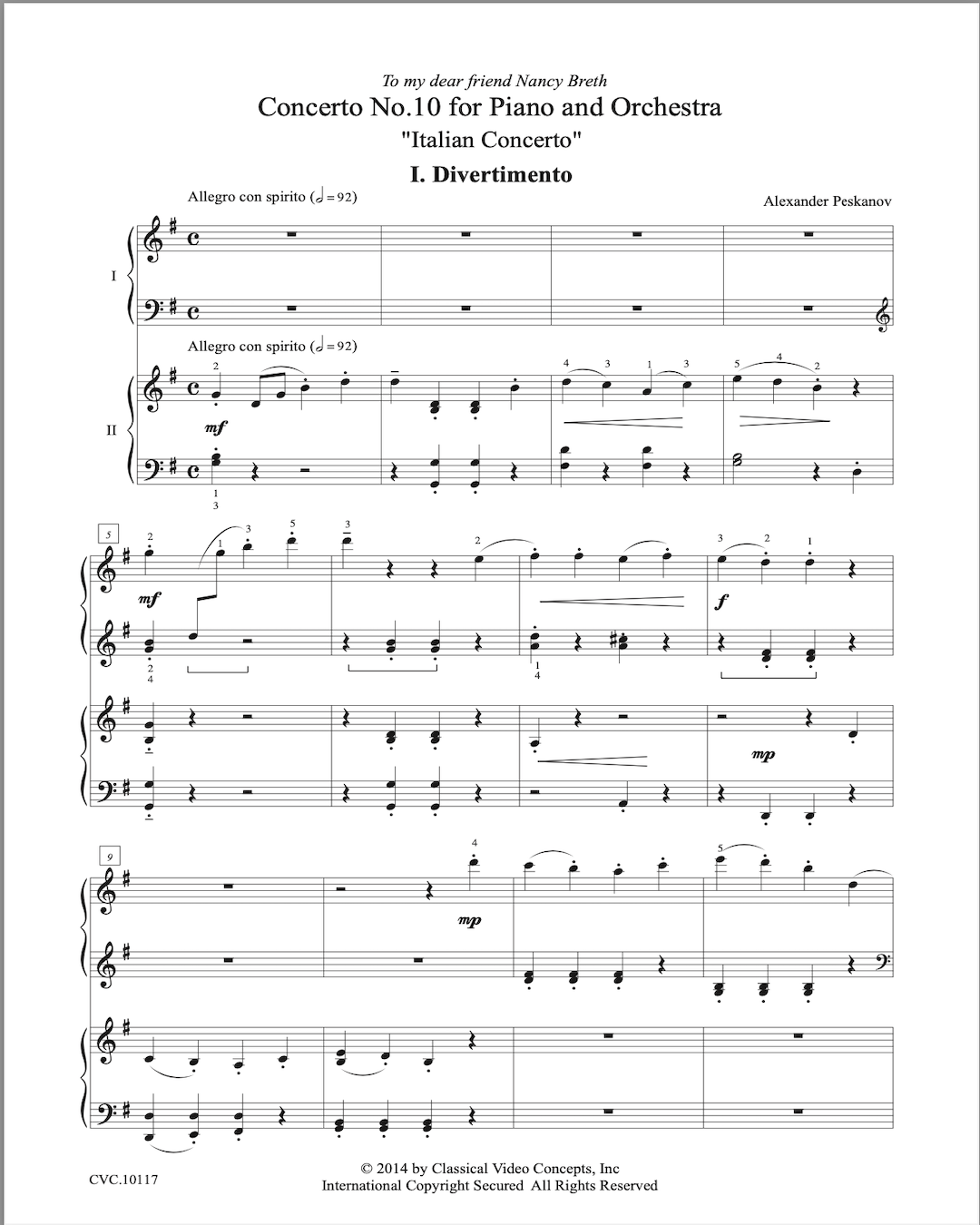 Piano Concerto No. 10