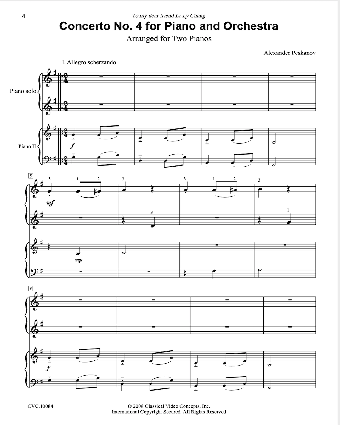 Piano Concerto No. 4