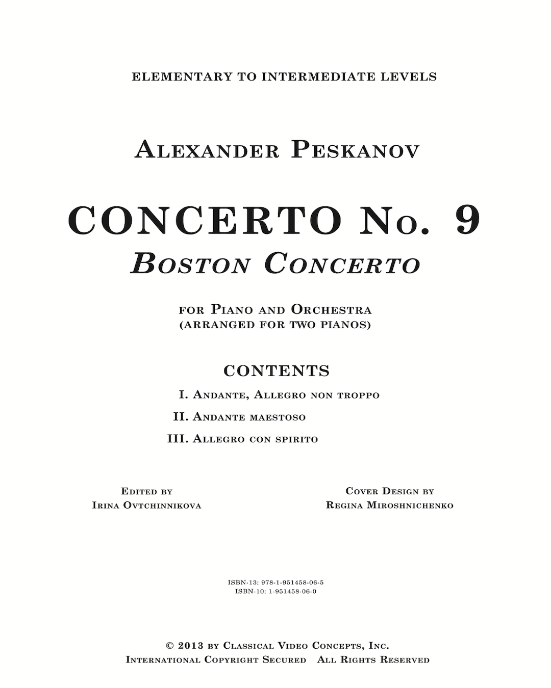  Piano Concerto No. 9 