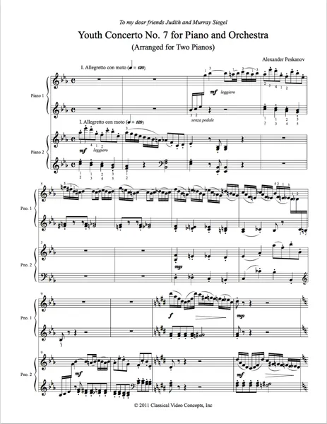  Piano Concerto No. 7 (First Edition)