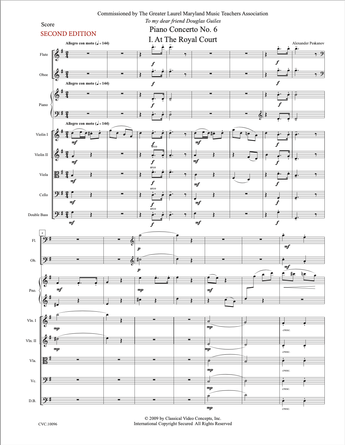 Piano Concerto No. 6 (Second Edition)