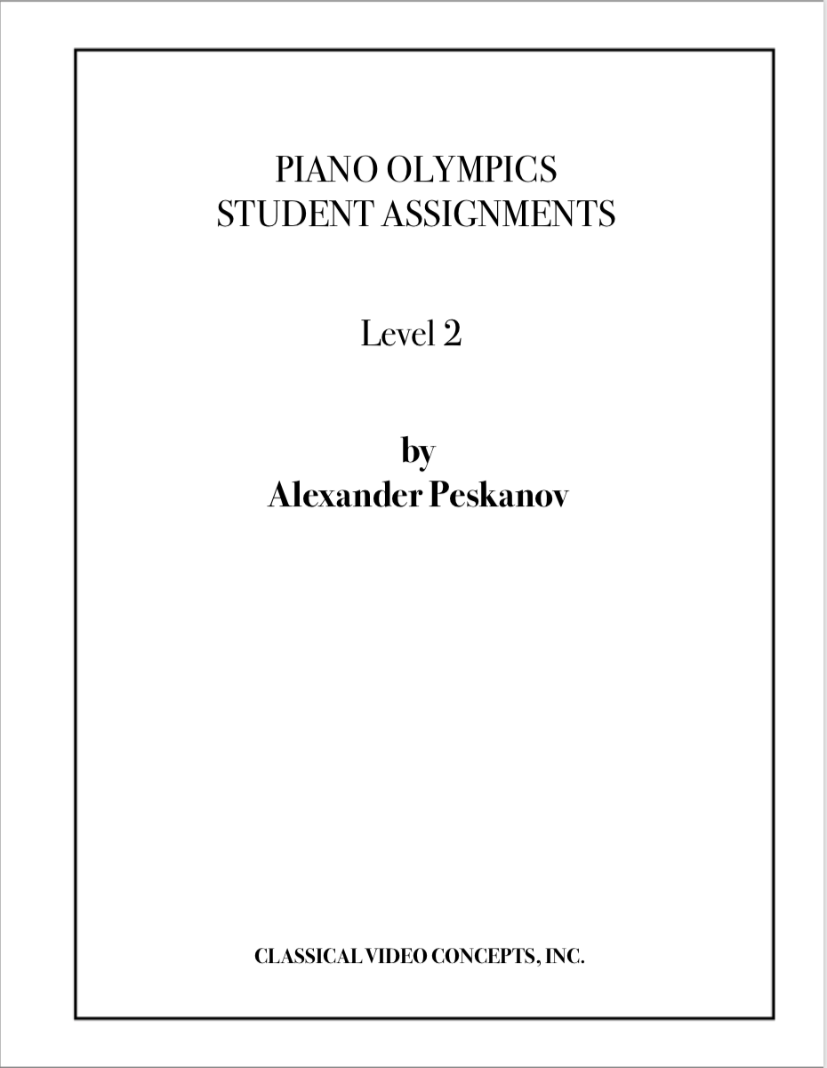 Piano Olympics Student Assignments II (Digital)