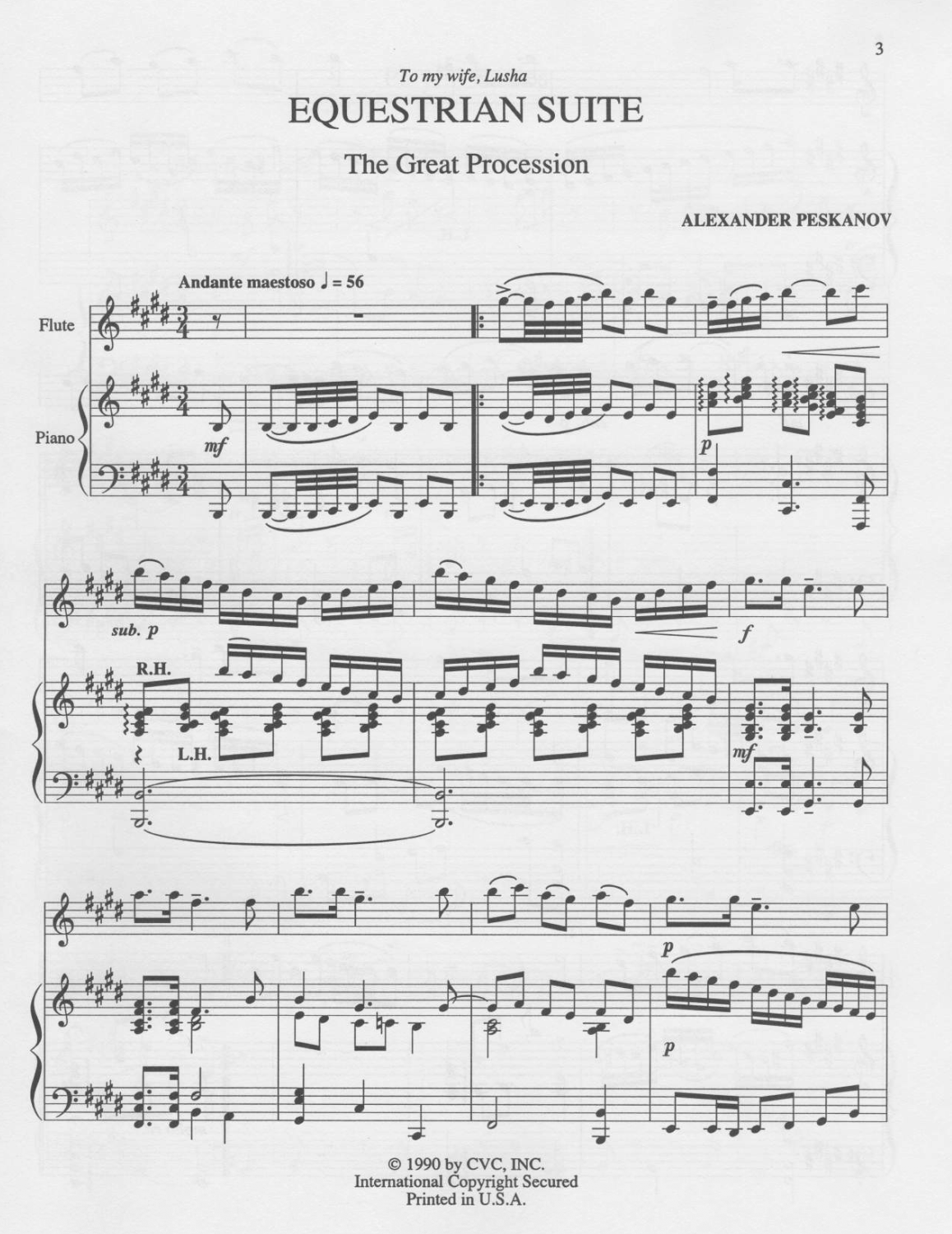 Equestrian Suite for Flute and Piano