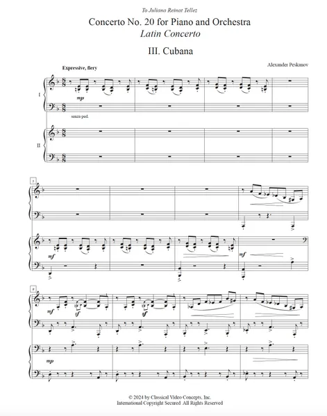 Piano Concerto No. 20