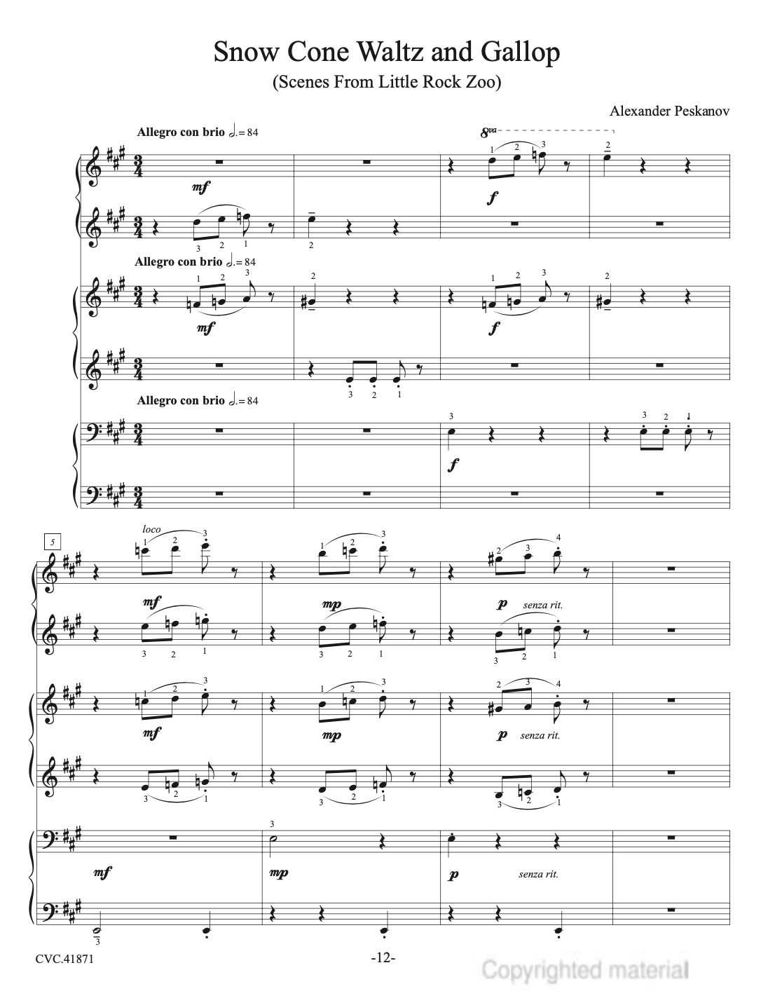 Snow Cone Waltz and Gallop