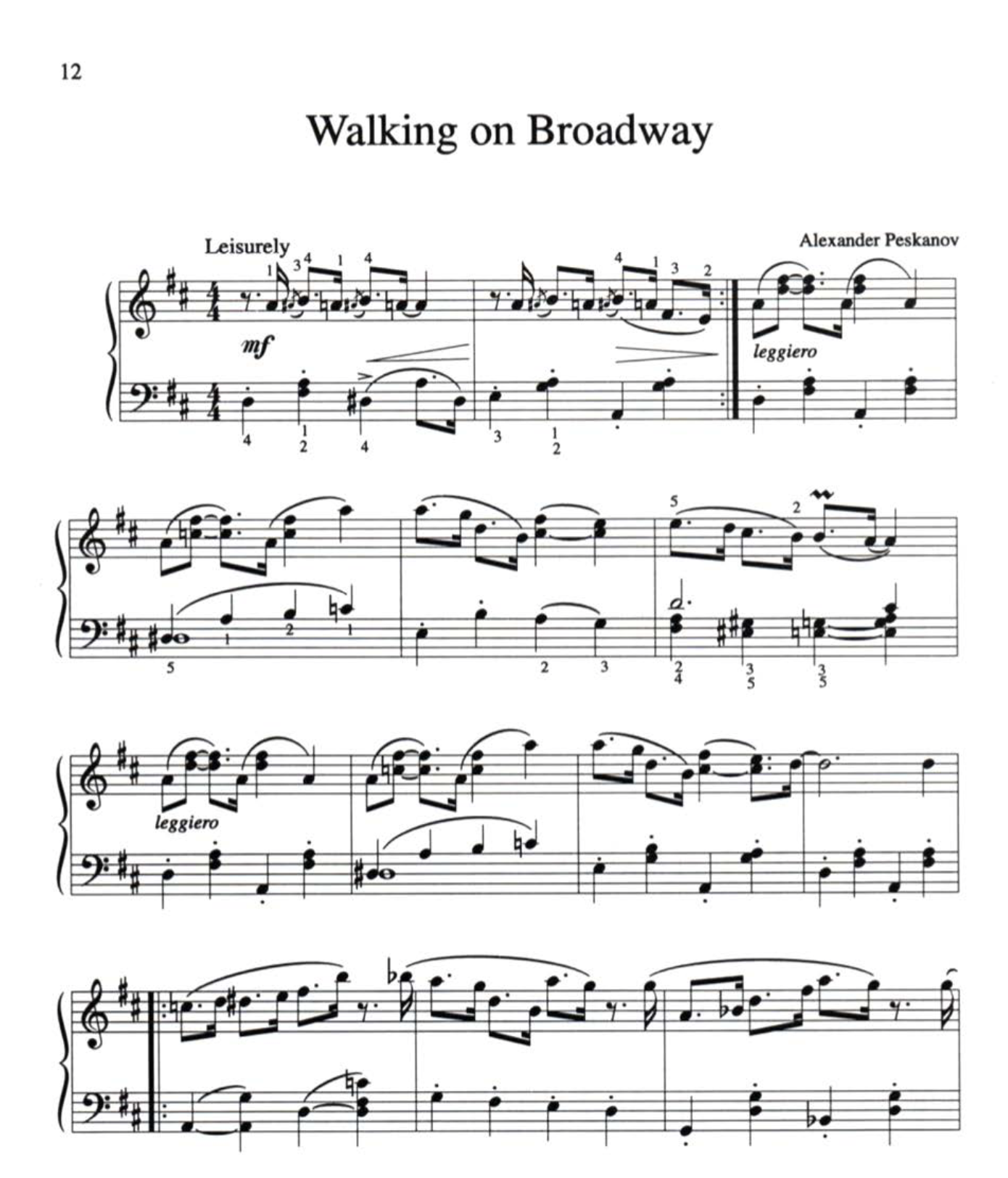 Walking on Broadway
