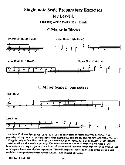 Piano Olympics Student Assignments Level C