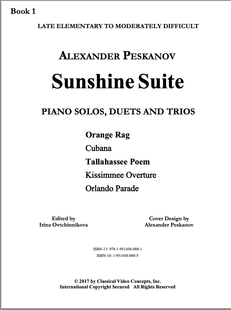 Sunshine Suite Book 1