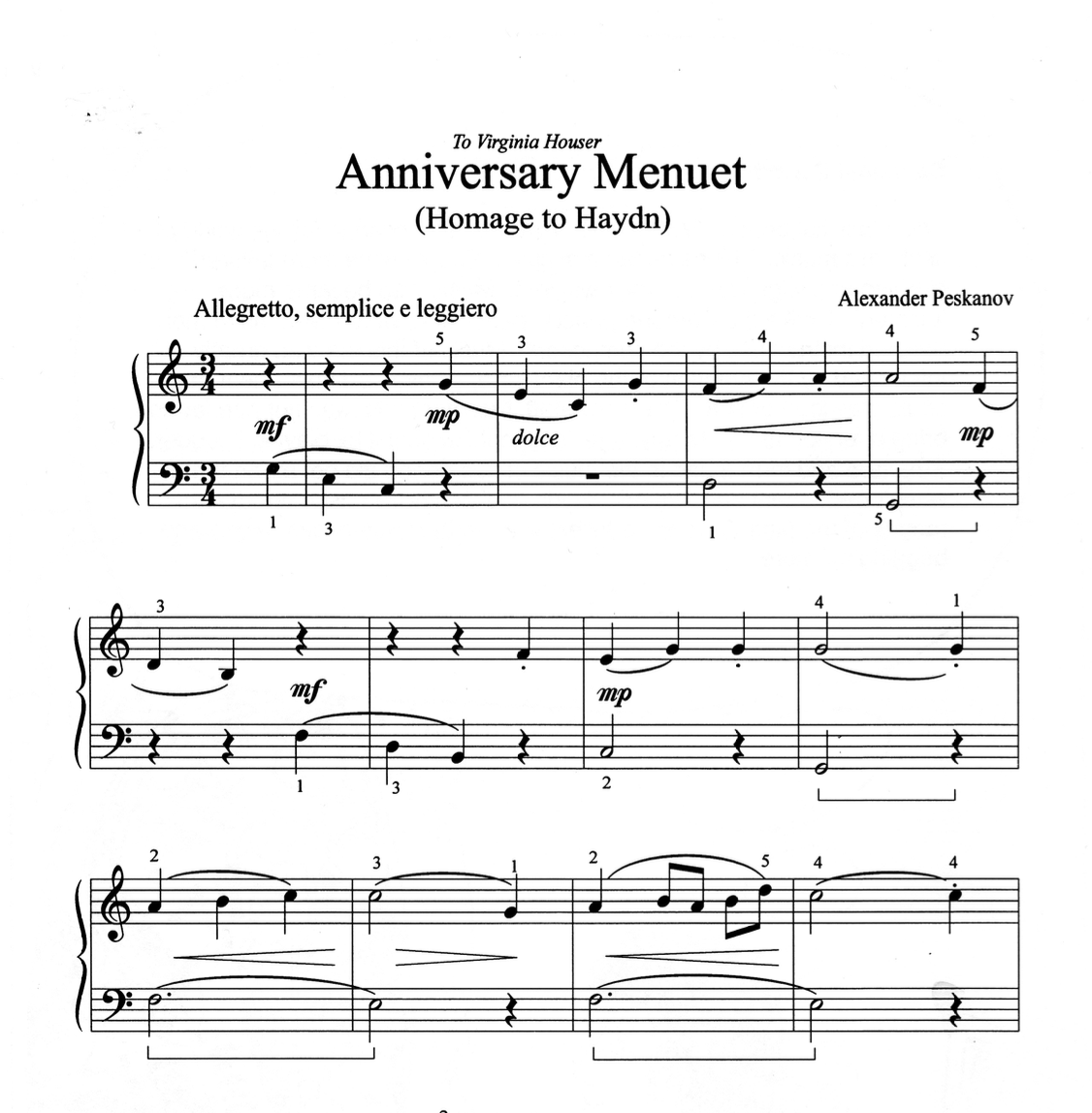 Anniversary Minuet 