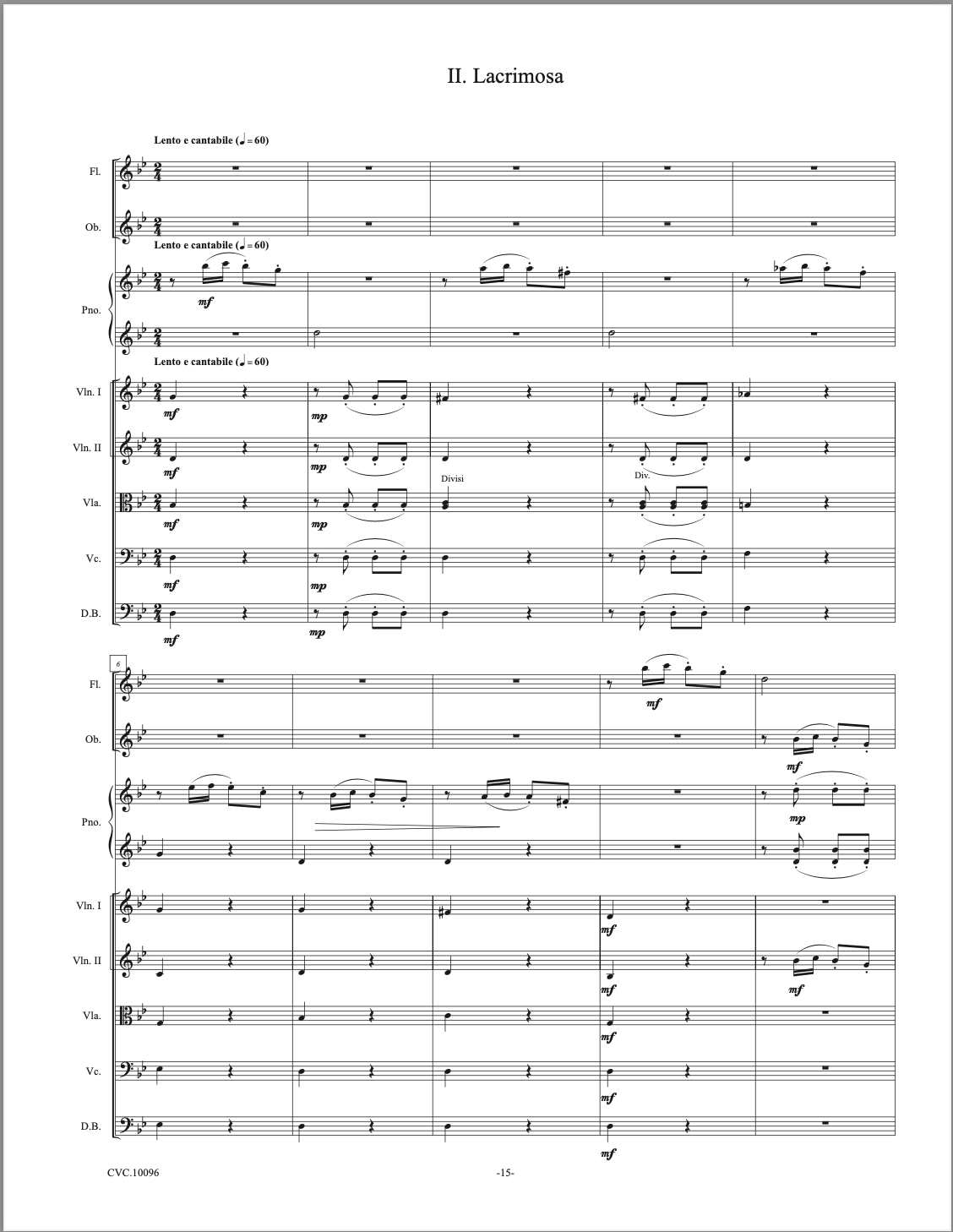 Piano Concerto No. 6 (Second Edition)