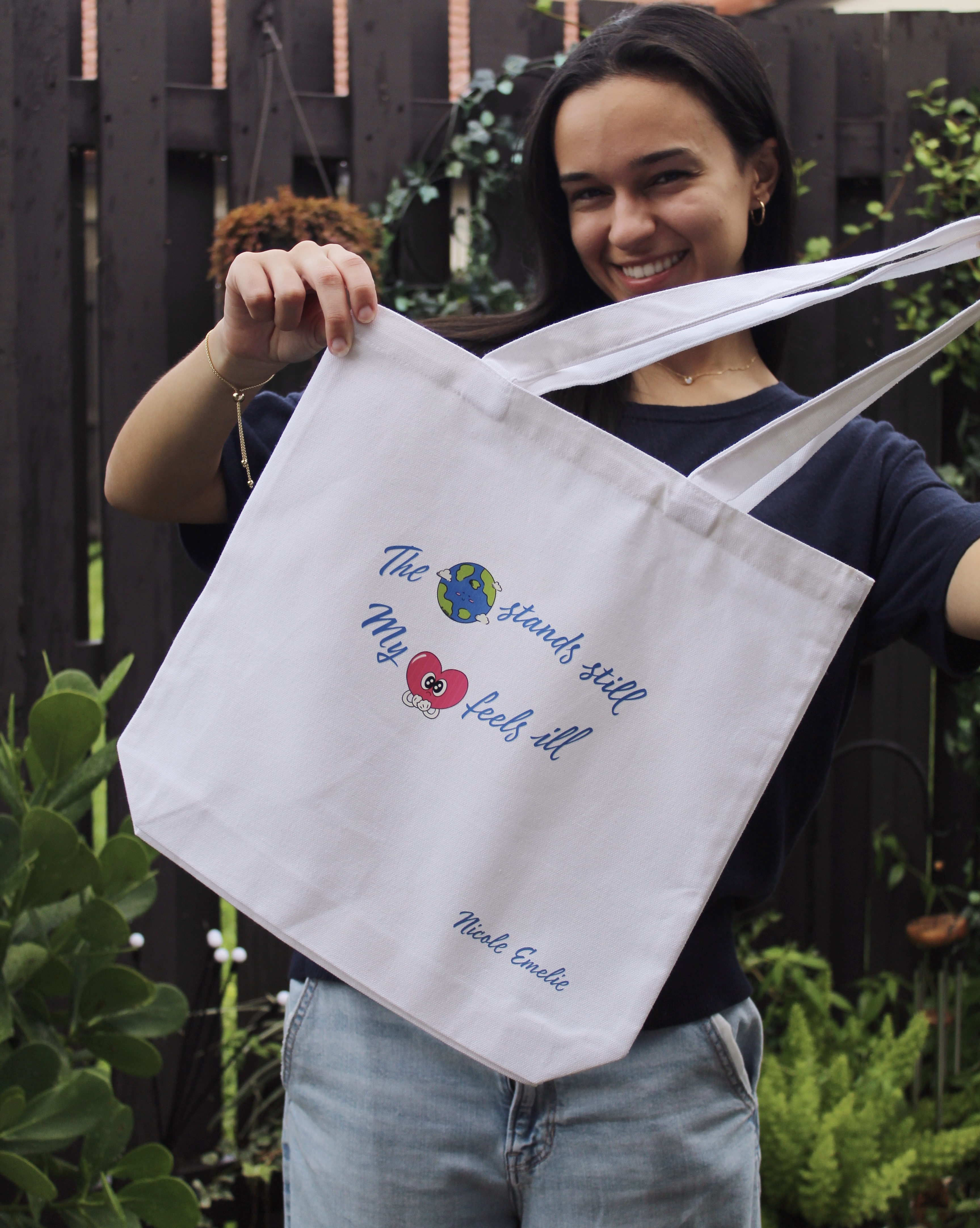 The Earth Stands Still My Heart Feels Ill Tote Bag