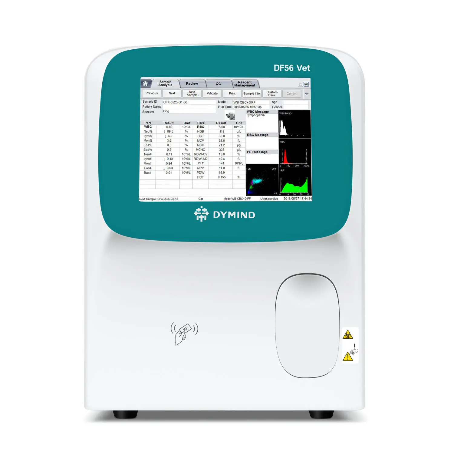 Analizador Hematológico DF56 Automático veterinario