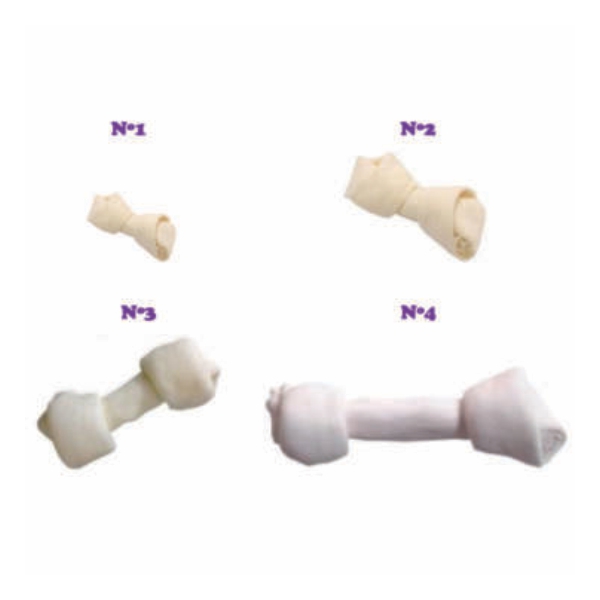 Huesos de cuero prensado para perros