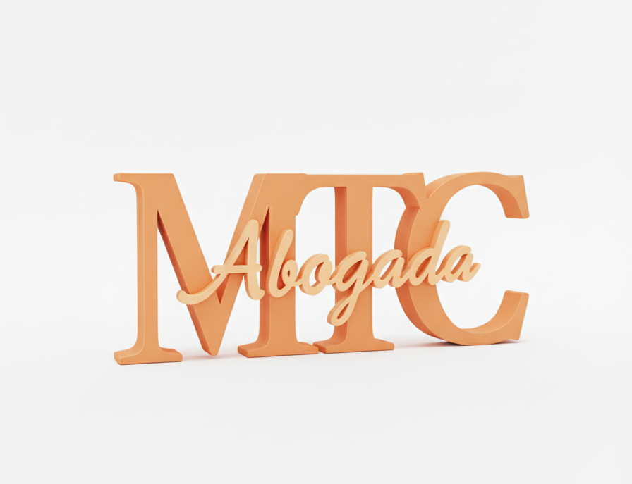 Decoración, iniciales con profesión