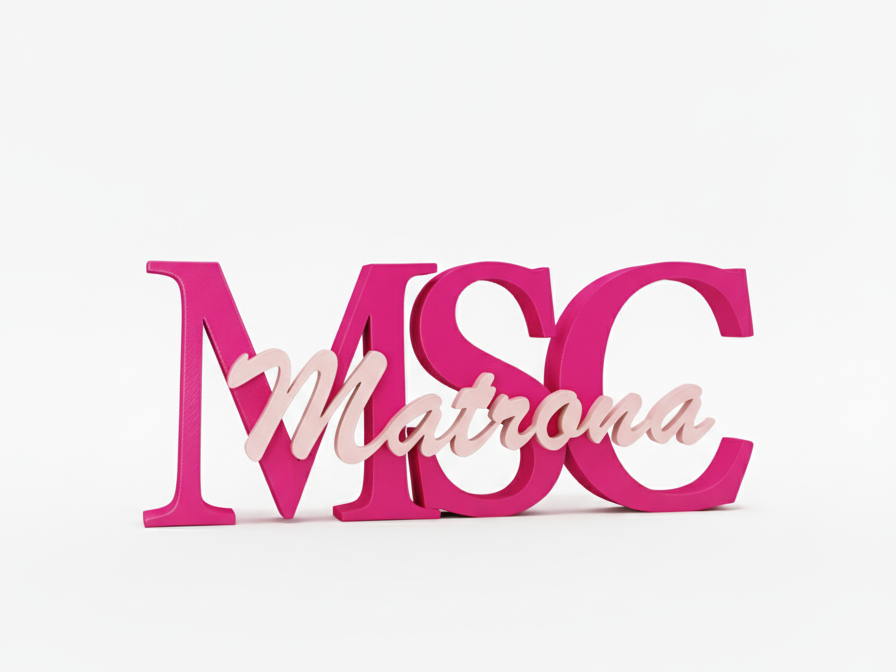 Decoración, iniciales con profesión