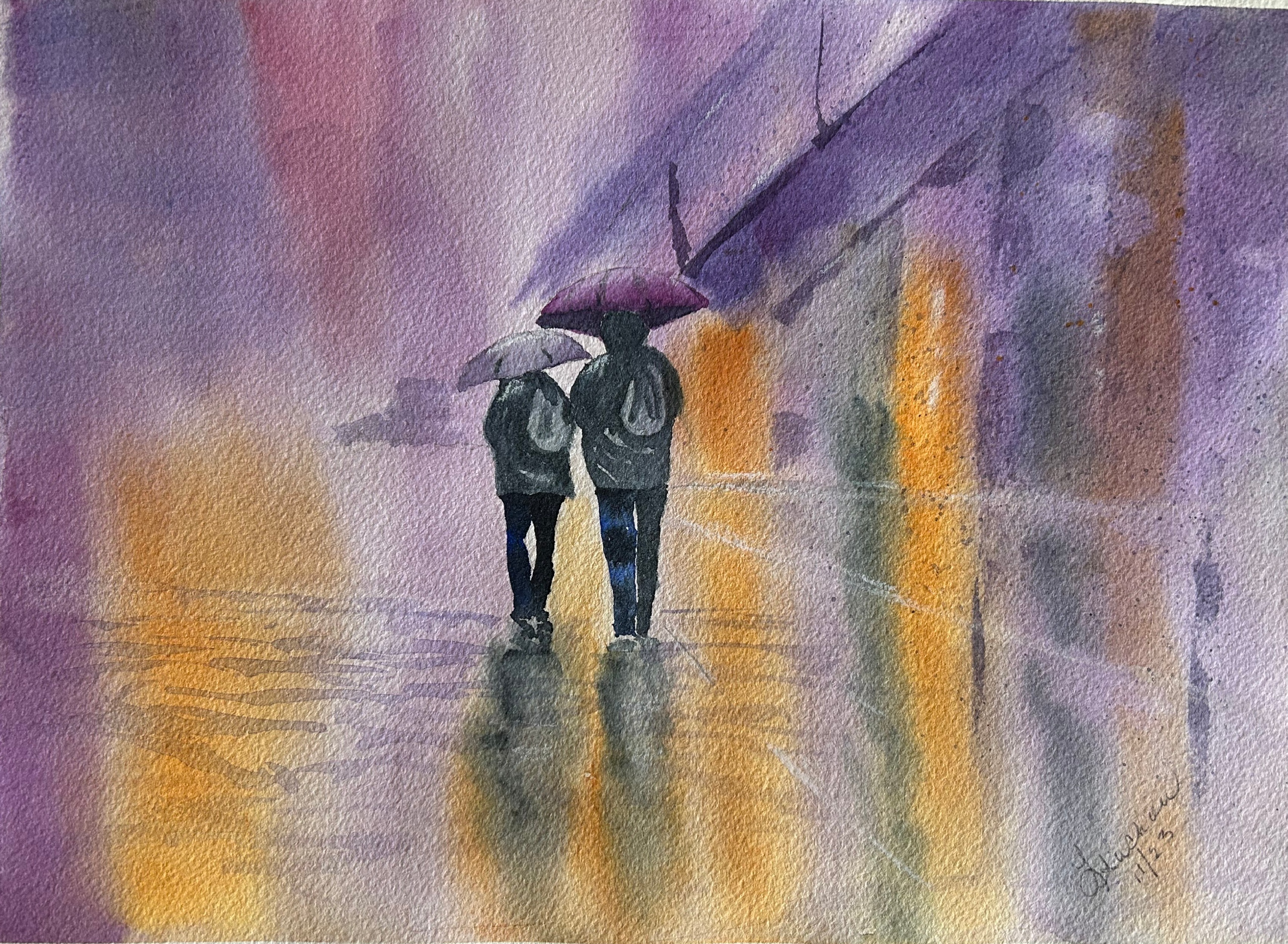 Walking in the Rain