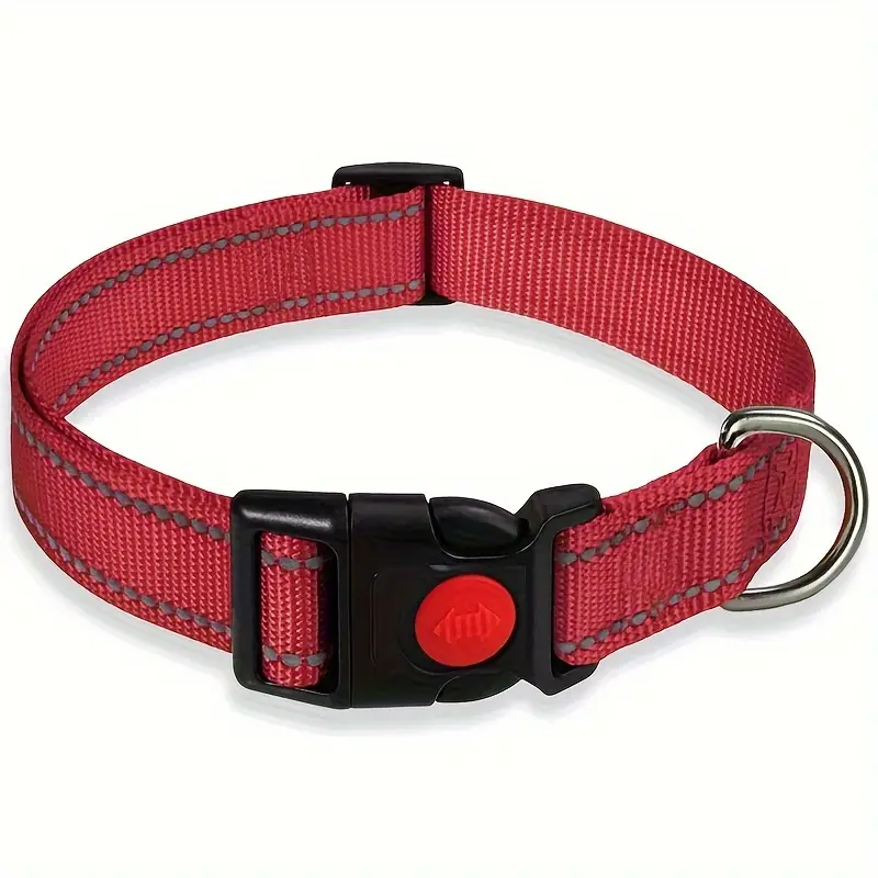Red Adjustable Dog Collar