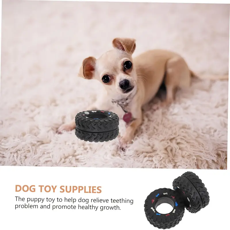 Rubber Tire Dog Chew Toy - ( For Small Pets )