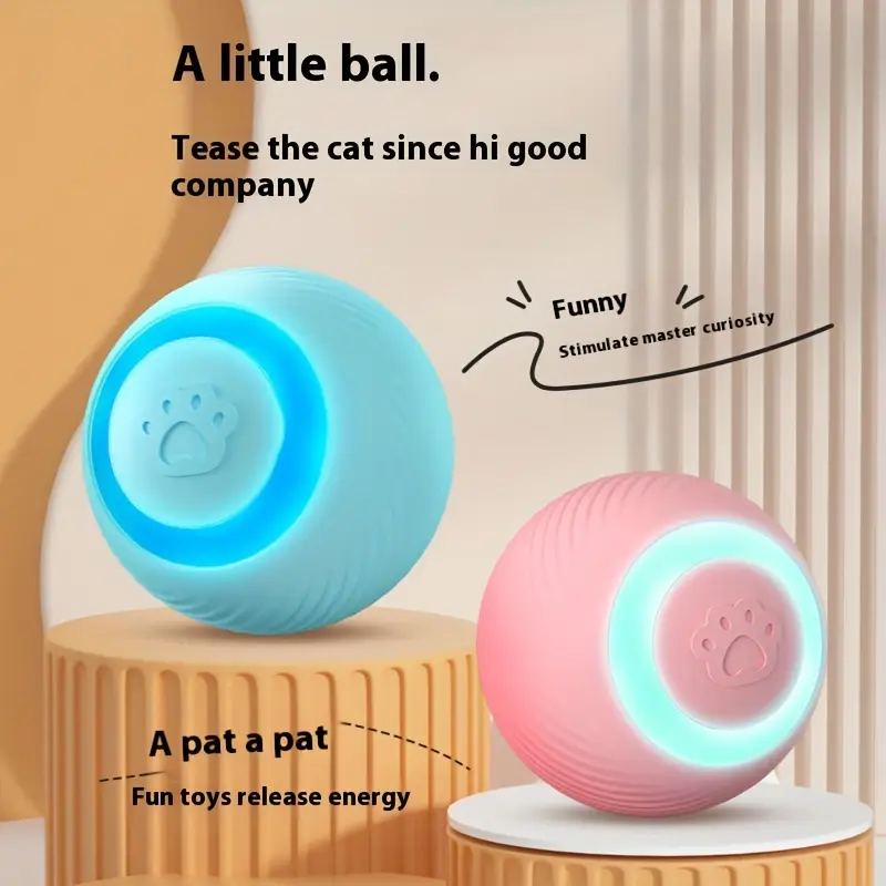 USB Rechargeable - Automatic Cat Toy Ball