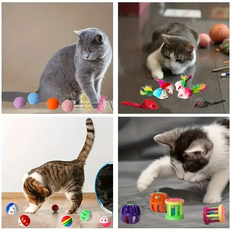 Cat Toy Variety Pack - 16 Pcs ( For Small Pet Only )