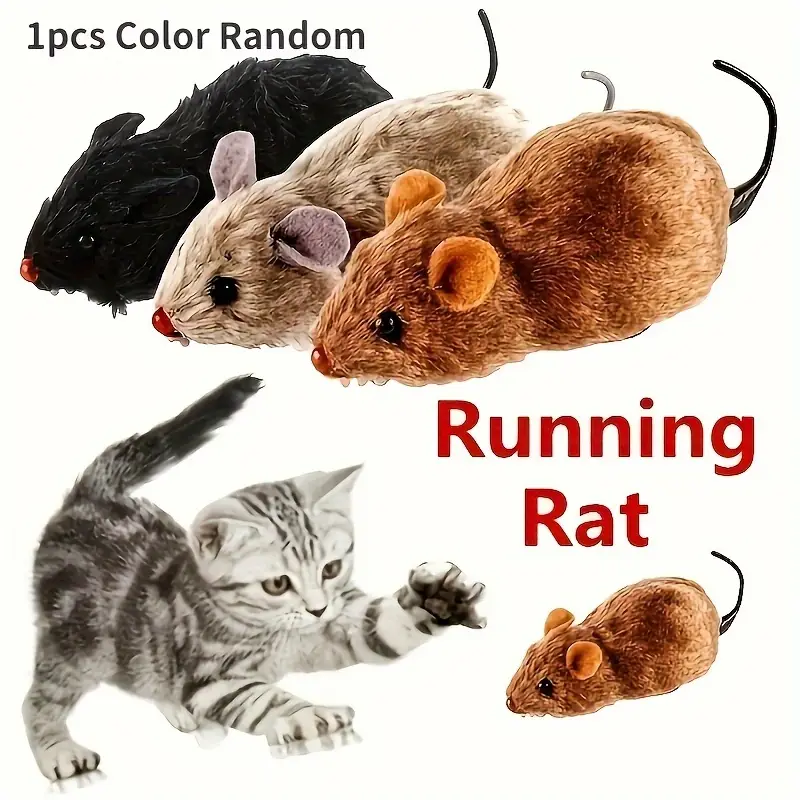Running Rat Toy - Battery-Free