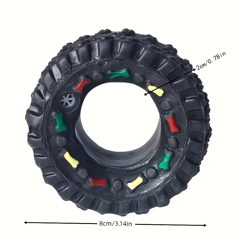 Rubber Tire Dog Chew Toy - ( For Small Pets )