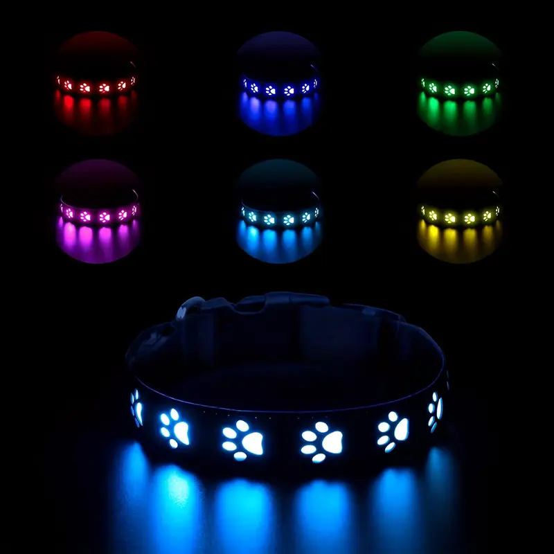 USB Rechargeable - LED Glow Dog Collar