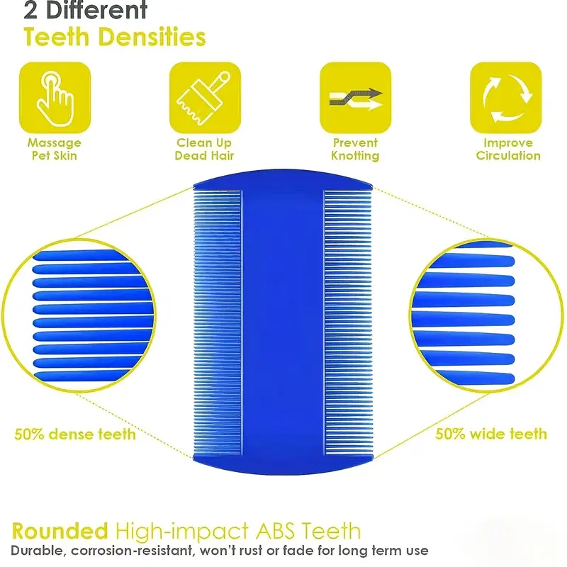 Flea and Lice comb set made of stainless steel