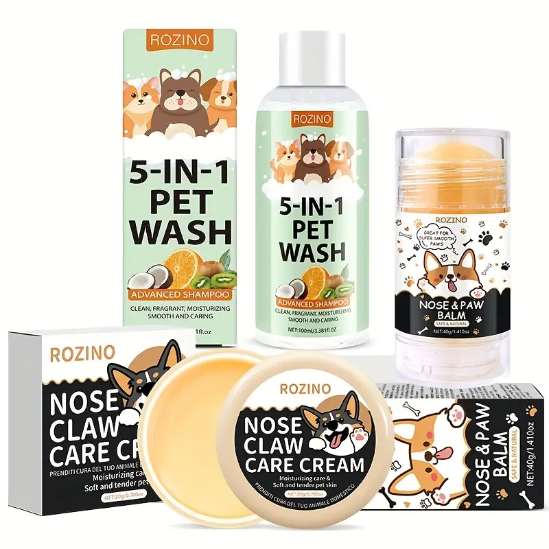 Pet Care Set - 3 Pcs