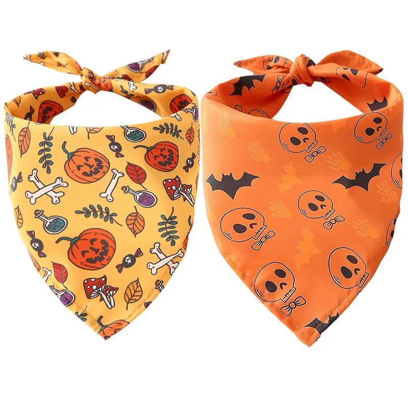 Halloween Dog Bandana Set