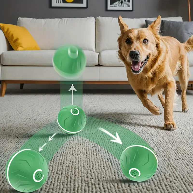 USB Rechargeable - Automatic Pet Toy Ball - Large Size - 2.62 Inch