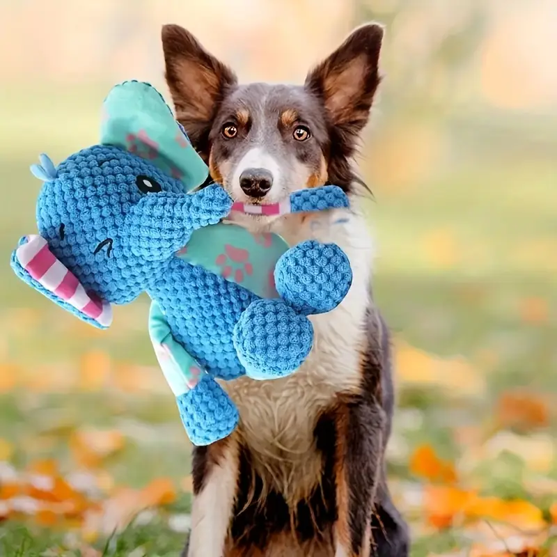 Blue Elephant Pet Toy