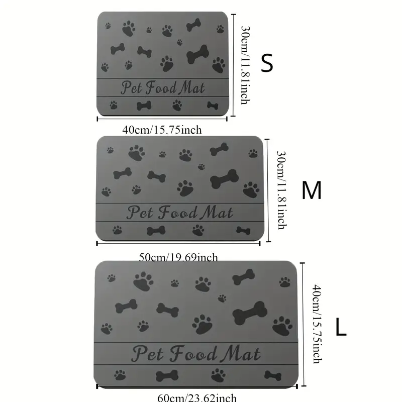 Super Absorbent Dog Bowl Mat 