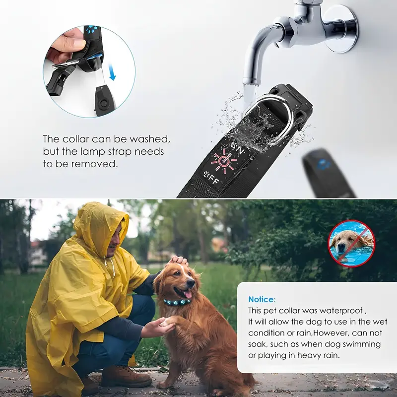USB Rechargeable - LED Glow Dog Collar
