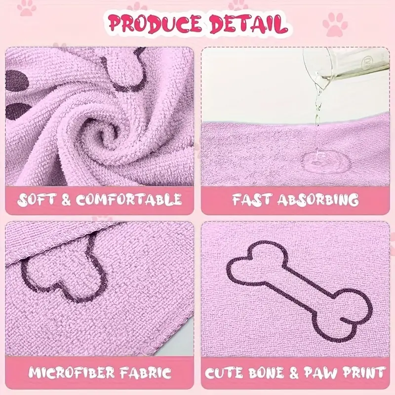 Ultra-Absorbent Microfiber Pet Towel 