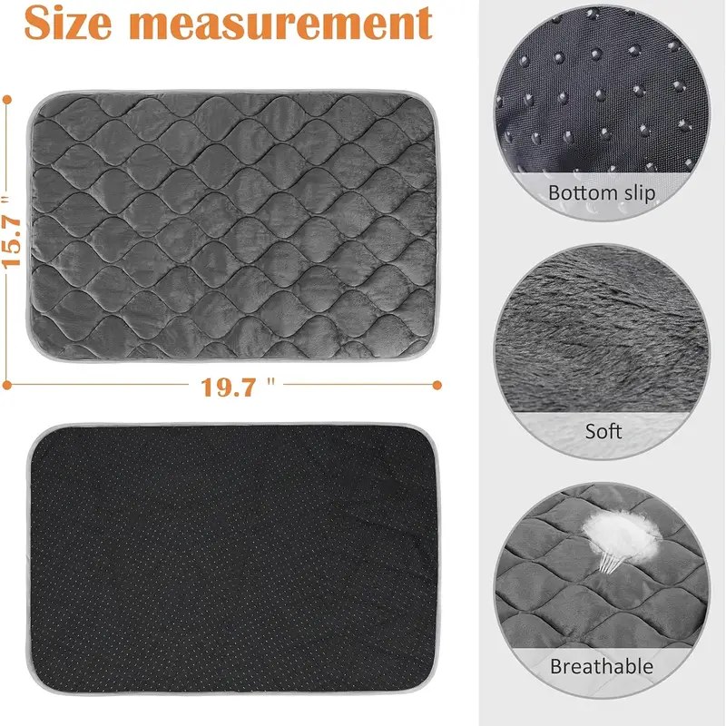 Self Warming Pet Mat with Heated Pad