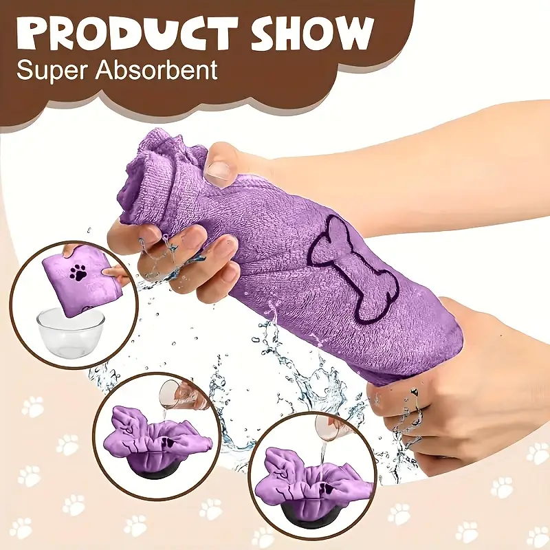 Ultra-Absorbent Microfiber Pet Towel 