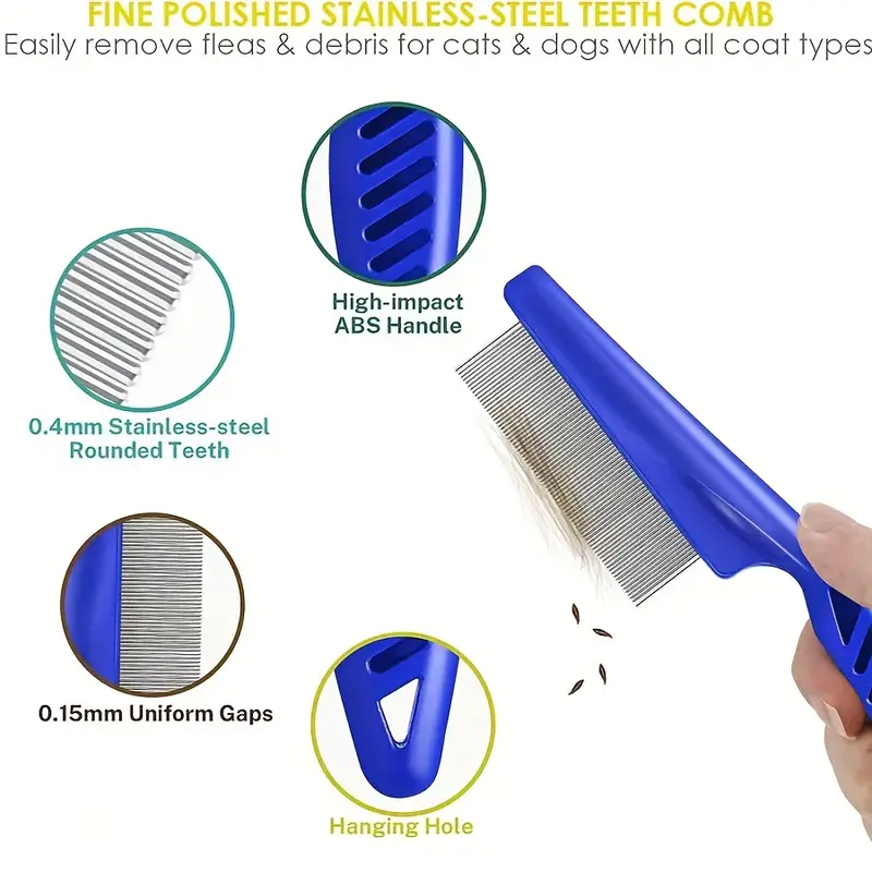 Flea and Lice comb set made of stainless steel