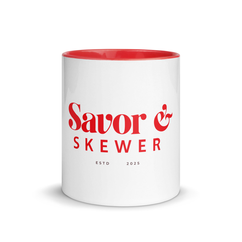 Savor & Skewer Red Mug