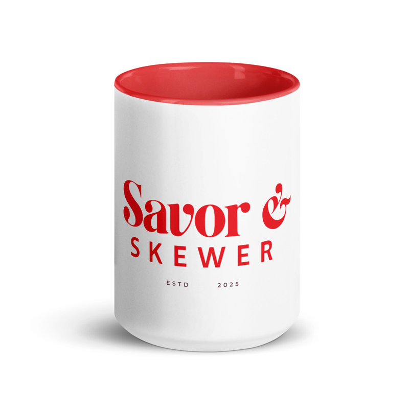 Savor & Skewer Red Mug