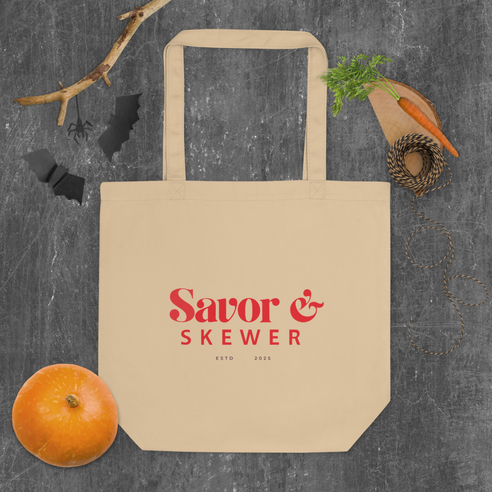 Savor & Skewer Tote Bag