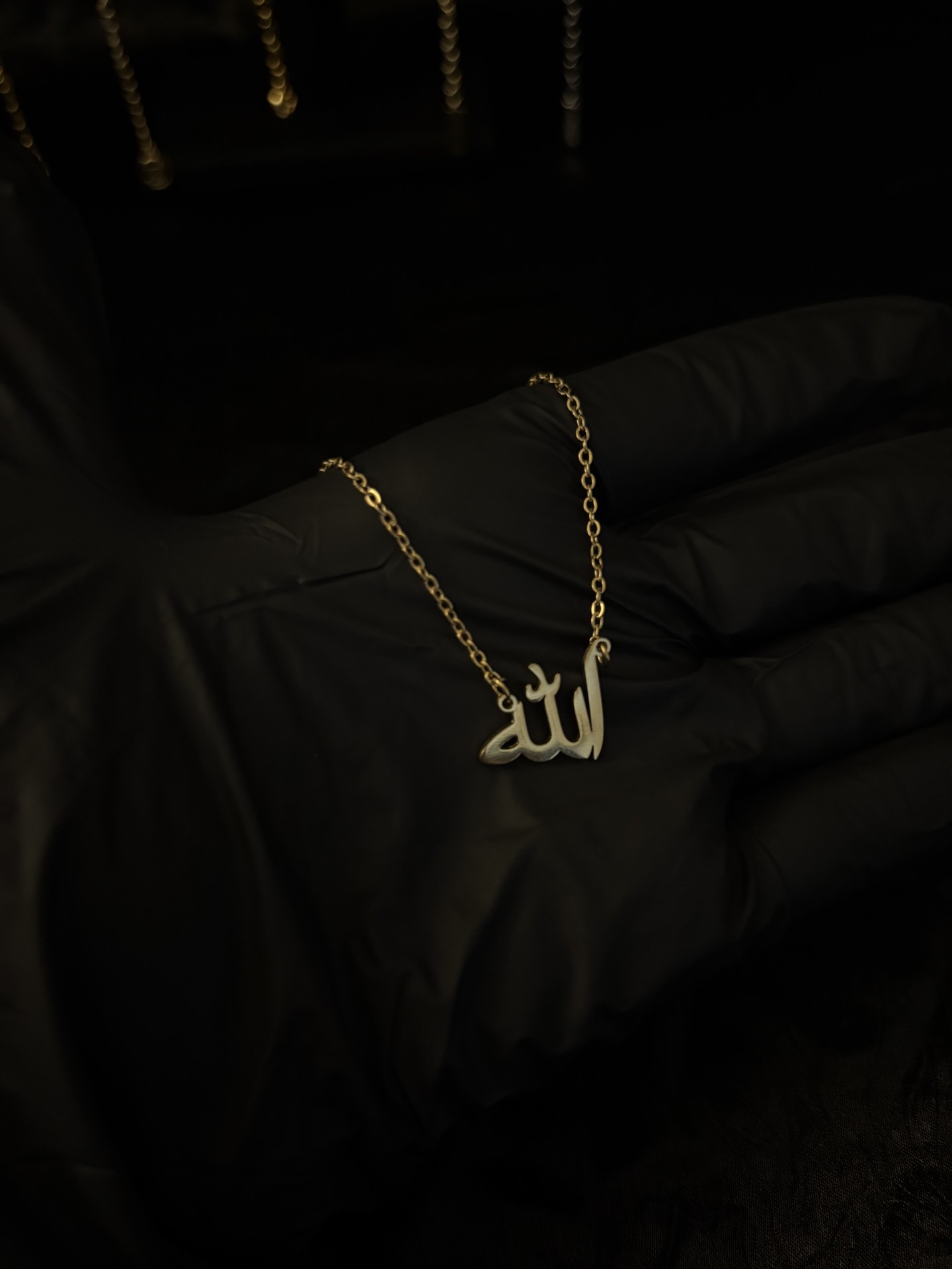 Islamic Gold Allah Necklace