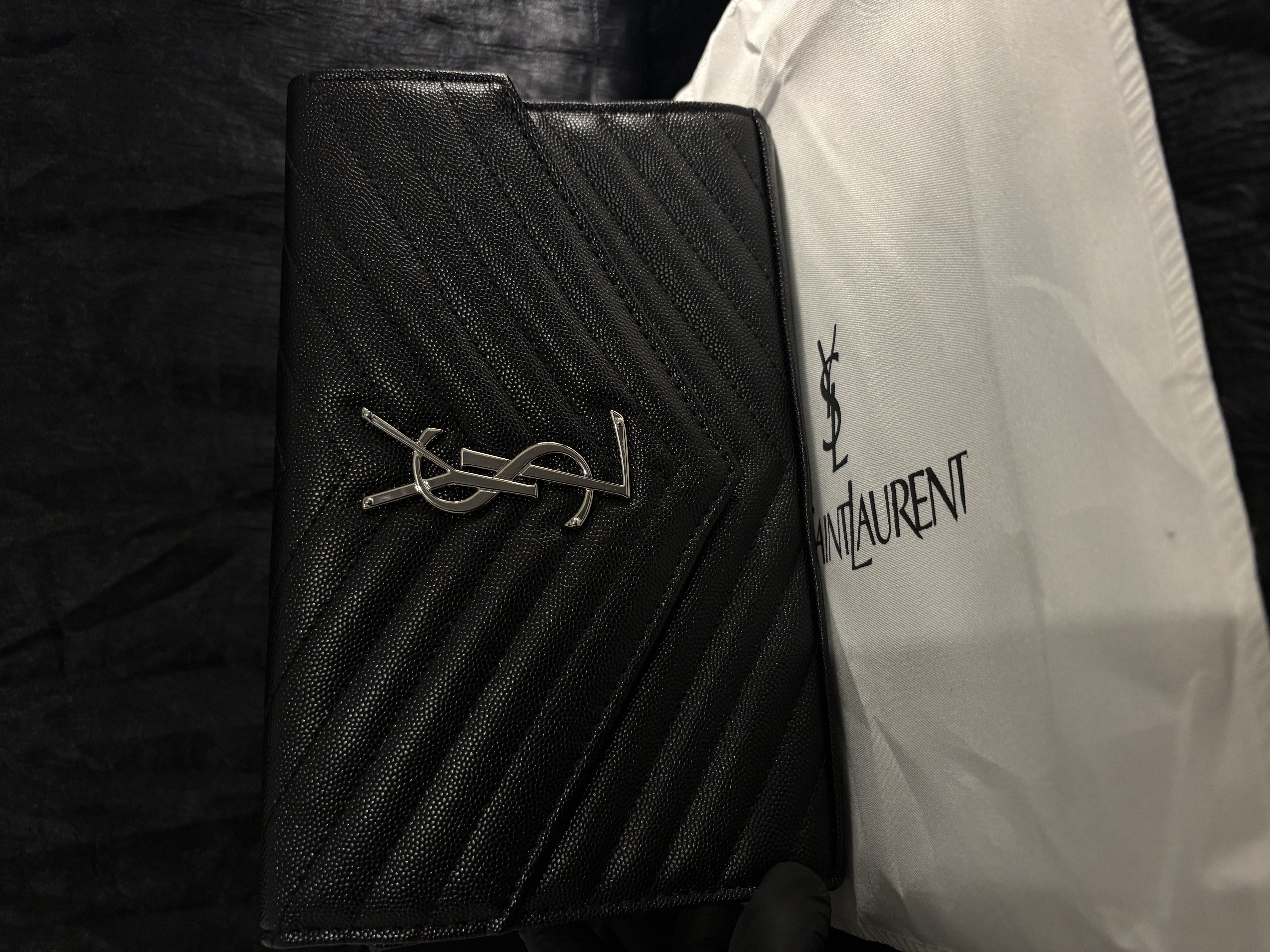 Yves Saint Laurent Black Quilted Leather Shoulder Bag