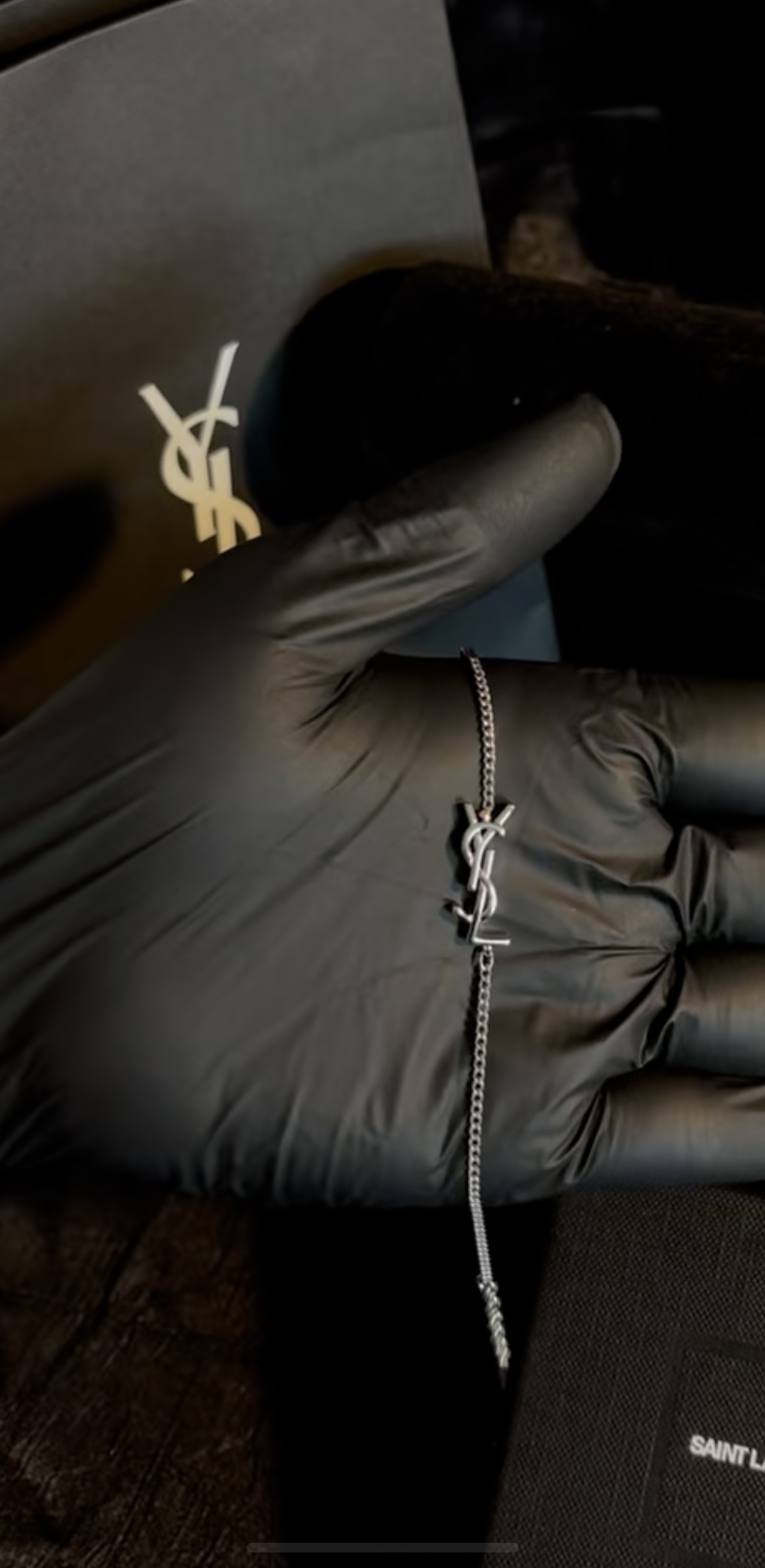 YSL Silver Bracelet Chain 