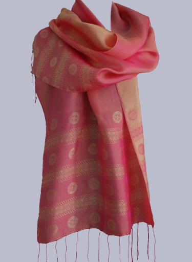 Fandori Handmade Silk Jacquard Scarf