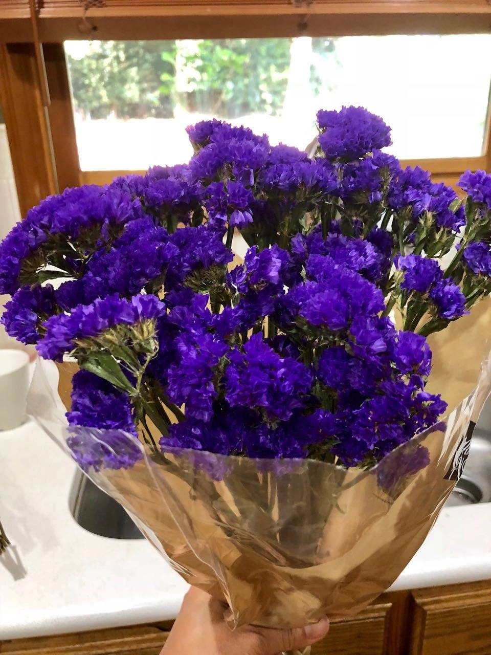 Fresh Purple Statice/Sea Lavender Bouquet