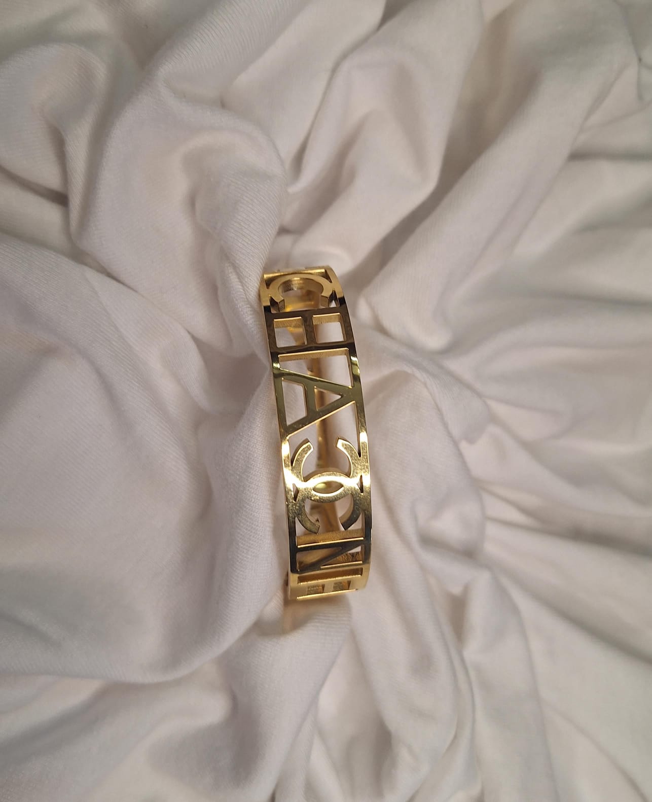 Gold CHANEL Bracelet Anti tarnish (adjustable bracelet) BK-07