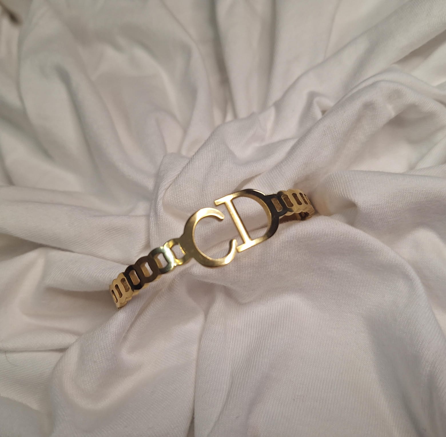 Christian Dior Gold Bracelet Anti tarnish (adjustable bracelet) BK-11