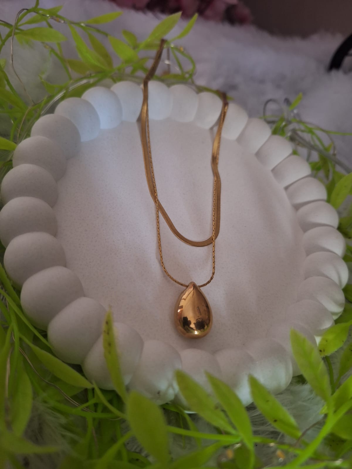 Gold Pendant Necklace NK-03